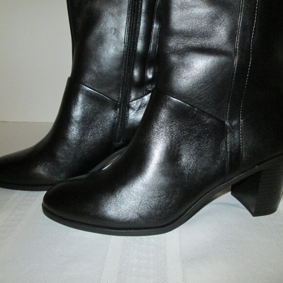 Alfani Step Flex Black Leather Boots – Size 9.5M NWT - Picture 4 of 9